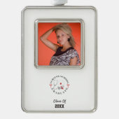 Verpleegschool Afstuderen vistuig Verzilverd Omlijst Ornament (Voorkant)