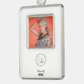 Verpleegschool Afstuderen vistuig Verzilverd Omlijst Ornament (Links)