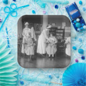 Verpleegschool, begin jaren 1900 papieren bordje (Feest)