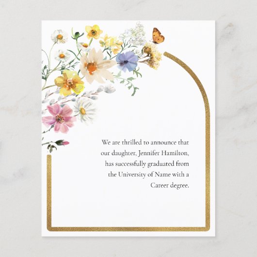 Verpleegschool Foto Afstuderen Aankondiging (Achterkant)