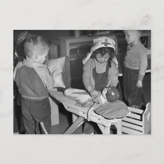 Verpleegschool: jaren veertig briefkaart (Voorkant)