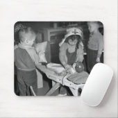 Verpleegschool: jaren veertig muismat (Met muis)