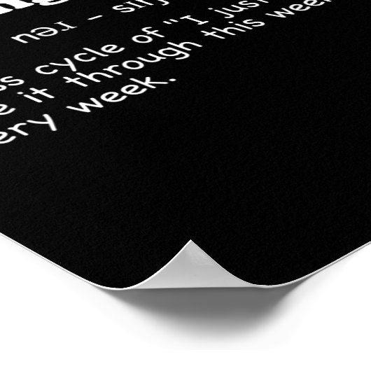 Verpleegschool - Leuke definitie Poster (Hoek)