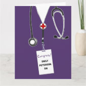 Verpleegschool RN Verpleegbare Afstuderen Kaart (Voorkant)