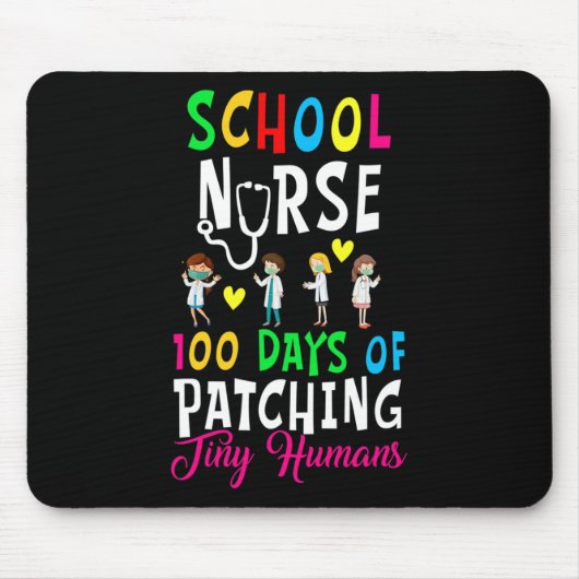 Verpleegster 100 dagen van het oplappen van kleine muismat (Voorkant)