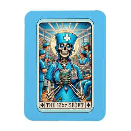 Verpleegster 12 uur Shift Tarot Kaart Magnet Magneet