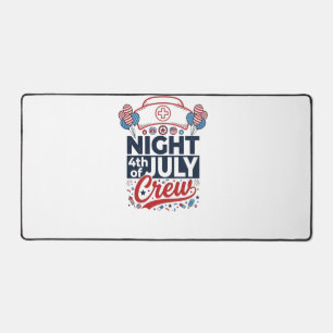 Verpleegster 4 juli nachtdienst Patriottisch shirt Bureaumat