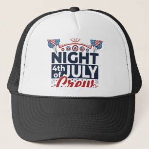 Verpleegster 4 juli nachtdienst Patriottisch shirt Trucker Pet