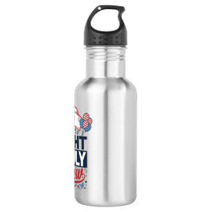 Verpleegster 4 juli nachtdienst Patriottisch shirt Waterfles