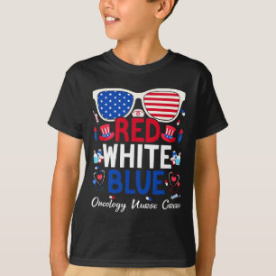 Verpleegster 4 juli Rood Wit Blauw Oncologie Verpl T-shirt