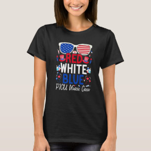 Verpleegster 4 juli rood wit blauw Picu-verpleegst T-shirt