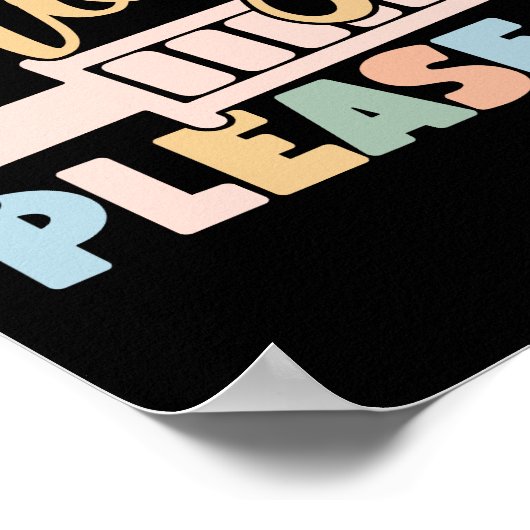  verpleegster aan de gang Gelieve te wachten Poster (Hoek)