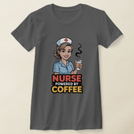 Verpleegster aangedreven door koffie T-shirt