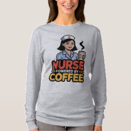Verpleegster aangedreven door koffie T-shirt
