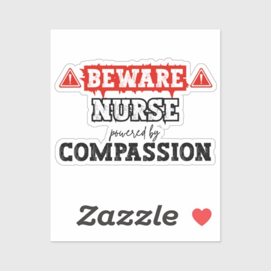 Verpleegster aangedreven door mededogen | Verpleeg Sticker (Vel)