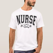 Verpleegster | Aangepaste Verpleegster Afstuderen T-shirt (Voorkant)