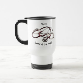 Verpleegster achter de Wall White Travel Mug Reisbeker