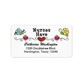 Verpleegster Adreslabel - SRF Etiket (Voorkant)