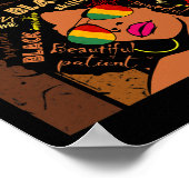 Verpleegster Afro Afro Afro Amerikaanse Black Hist Poster (Hoek)