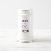 Verpleegster Afstudeer Bekercadeau Gepersonaliseer Bierpul (Center)