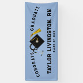 Verpleegster Afstudeer Congrats Spandoek (Verticaal)