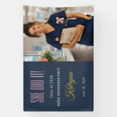 Verpleegster Afstudeerbanner Coquette Spandoek (Verticaal)