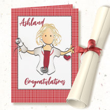 Verpleegster Afstudeercongratulatie Vrouwelijke Ca