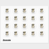 Verpleegster Afstudeerfeest Ronde Sticker (Vel)