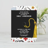 Verpleegster Afstudeerfeest Uitnodiging (Staand voorkant)