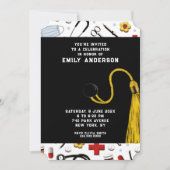 Verpleegster Afstudeerfeest Uitnodiging (Voorkant)