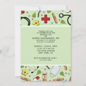 Verpleegster Afstudeerfeest Uitnodigingen (Voorkant)