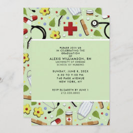 Verpleegster Afstudeerfeest Uitnodigingen