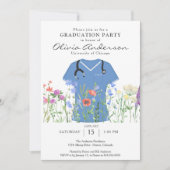 Verpleegster Afstudeerfeestje  Kaart (Voorkant)