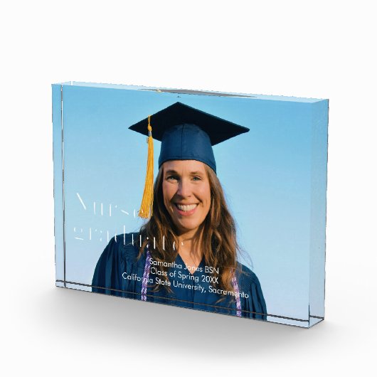 Verpleegster afstuderen aandenken fotoblokken (Rechts)