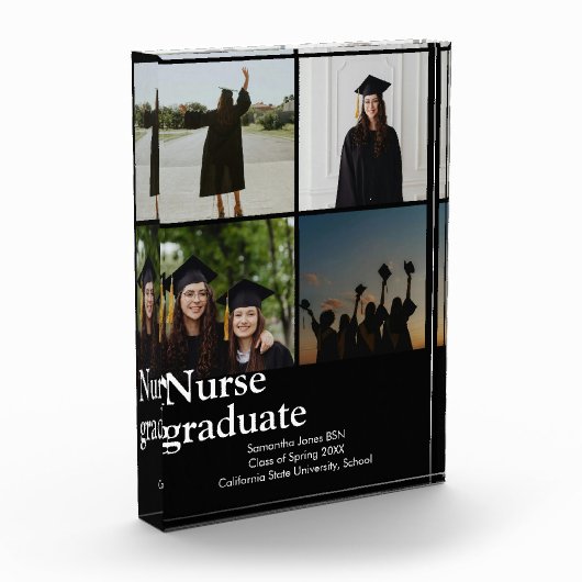 Verpleegster afstuderen aandenken fotoblokken (Links)