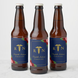 Verpleegster Afstuderen Bier Etiket