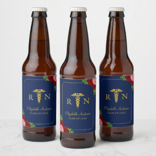Verpleegster Afstuderen Bier Etiket