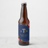 Verpleegster Afstuderen Bier Etiket (Voorkant)