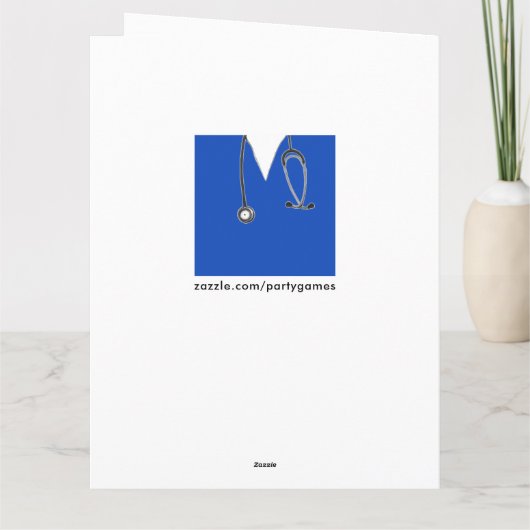 Verpleegster Afstuderen Kaart (Achterkant)