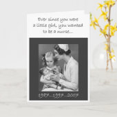 Verpleegster Afstuderen Kaart (Gele Bloem)