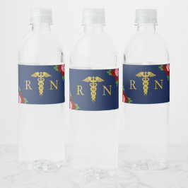 Verpleegster Afstuderen Waterfles Etiket