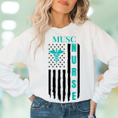 Verpleegster Amerikaanse vlag naam Caduceus Trui