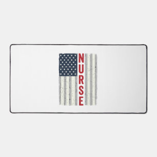 Verpleegster Amerikaanse Vlag Vintage Gravure Shir Bureaumat