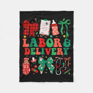 Verpleegster Arbeid En Bevalling Kerstmis Ld Verpl Fleece Deken