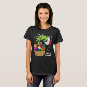 Verpleegster Arbeid En Bevalling Kerstverlichting T-shirt (Voorkant volledig)