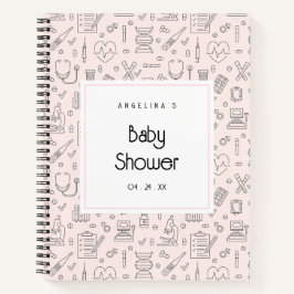 Verpleegster Baby shower Geschenklijst Notitieboek