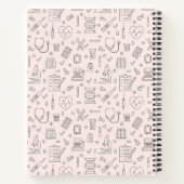 Verpleegster Baby shower Geschenklijst Notitieboek (Achterkant)