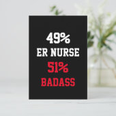 Verpleegster Badass Kaart (Staand voorkant)