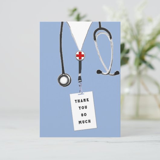 Verpleegster Bedankkaart (Staand voorkant)