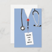 Verpleegster Bedankkaart (Voorkant / Achterkant)